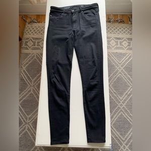 Ag Jeans - Women’s Farrah High-Rise Skinny Jeans in Black (size 29)